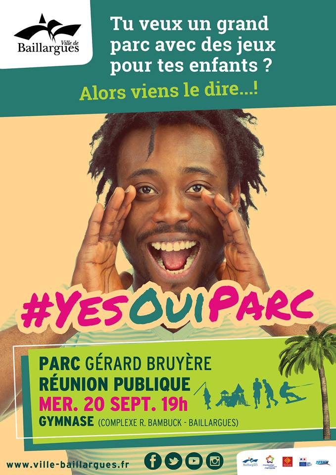 Affiche #YesOuiParc - Affiche incitant à adhérer au projet