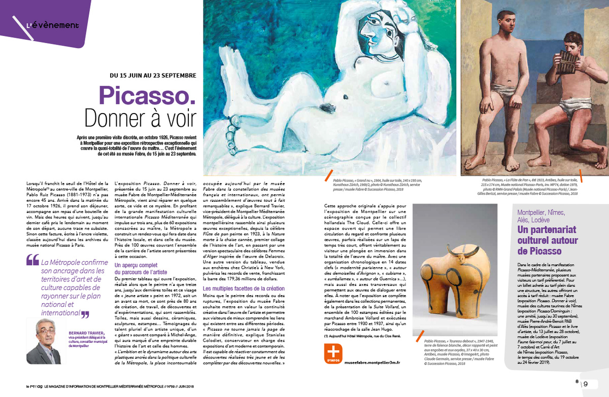 Picasso Au Musée Fabre dans le MMMAg - Juin 2018